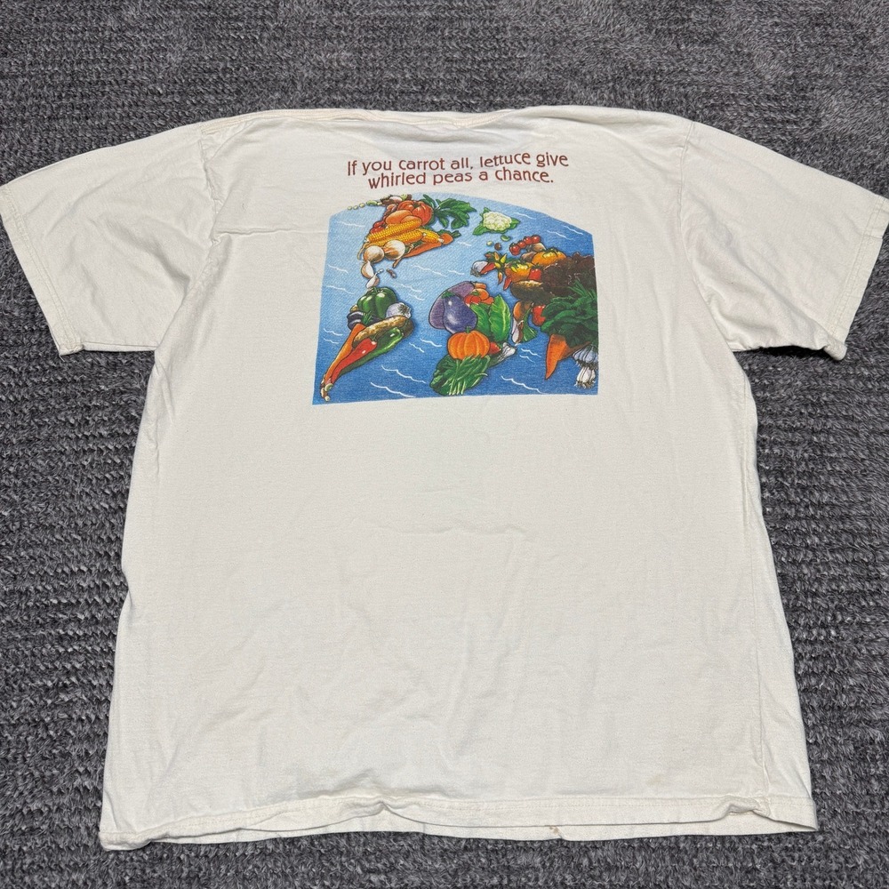 Cloud Organic Unisex T Shirt XL Cream Irish Eyes Garden Seeds Vegetable - Picture 2 of 8